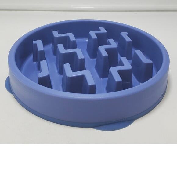 Outward hound dog bowl slow feeder blue puzzle feeder heavy duty - Picture 1 of 4